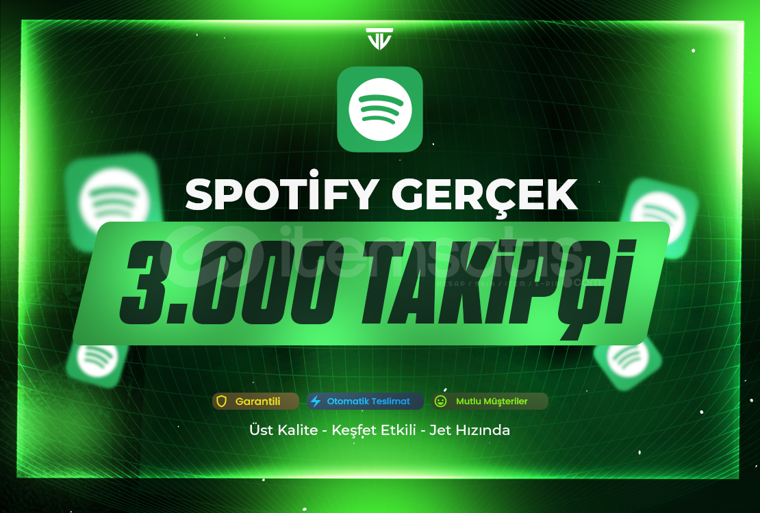 3.000 Gerçek Takipçi | Garantili - Spotify 3.000 Gerçek Takipçi | Garantili - Spotify