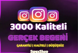 3000 Instagram beğeni garantili