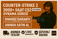 ⭐️3000+ SAAT CS2 STEAM HESABI❤️+İLK MAİL!