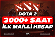 ✅[İLK MAİL] 3000+ SAAT DOTA2 STEAM HESAP⚡️