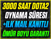⭐️3000+ SAAT DOTA 2 STEAM❤️+İLK MAİL❤️