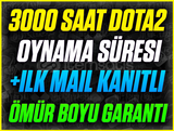 ⭐️3000+ SAAT DOTA 2 STEAM❤️+İLK MAİL❤️