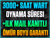 ⭐️3000+ SAAT WAR THUNDER❤️+İLK MAİL❤️