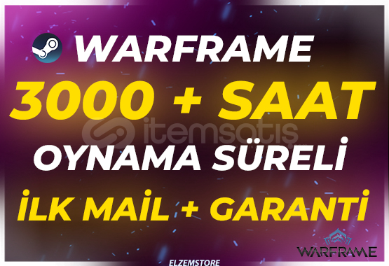 ⭐3000 SAAT WARFRAME ⭐ + İLK MAİL❤️ ⭐3000 SAAT WARFRAME ⭐ + İLK MAİL❤️