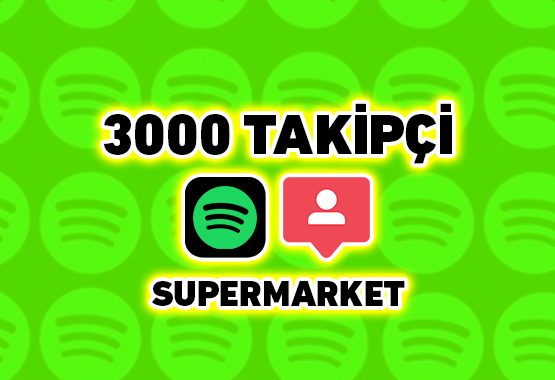 3000 Spotify Profil veya Playlist Takipçi