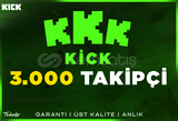 3.000 Takipçi Kick | Garanti | #1