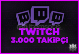 3000 Twitch Gerçek Takipçi | HIZLI TESLİM