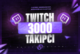 3000 Twitch Gerçek Takipçi | HIZLI TESLİM