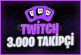 ⭐[KALİTELİ] 3000 Twitch Gerçek Takipçi