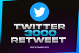 3000 Twitter X Retweet | Garantili