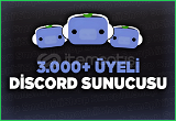 3.000+ Üyeli Discord Sunucusu ( Gerçek üyeler )