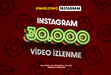 30.000 Instagram Video İzlenme (Premium)