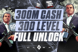 ✨300M Cash + 300 Level + Full Unlock - GTA✨