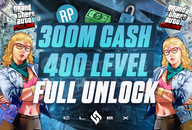 ✨300M Cash + 400 Level + Full Unlock | GTA✨