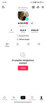 30K GERÇEK TAKİPÇİLİ TİKTOK HESABI 