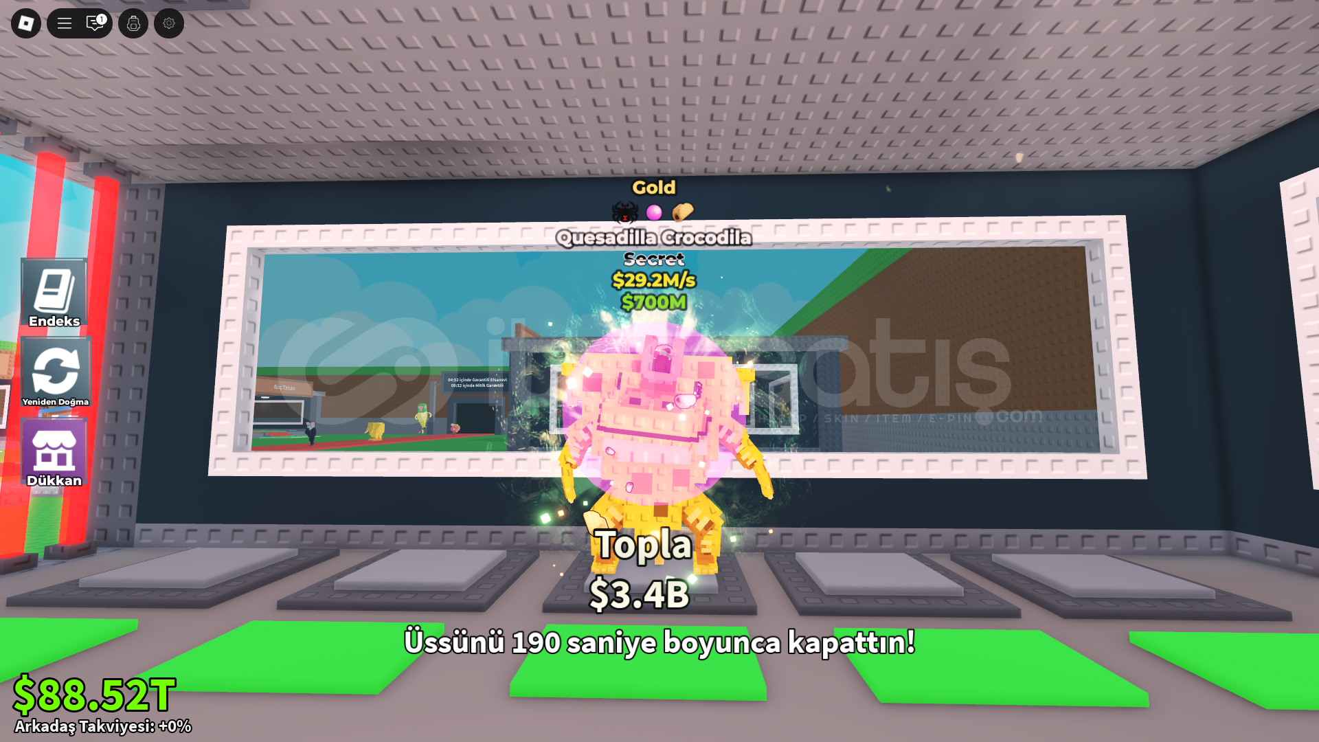 30M VEREN UCUZA GOLD QUASADİLLA CROCODİLLA 30M VEREN UCUZA GOLD QUASADİLLA CROCODİLLA