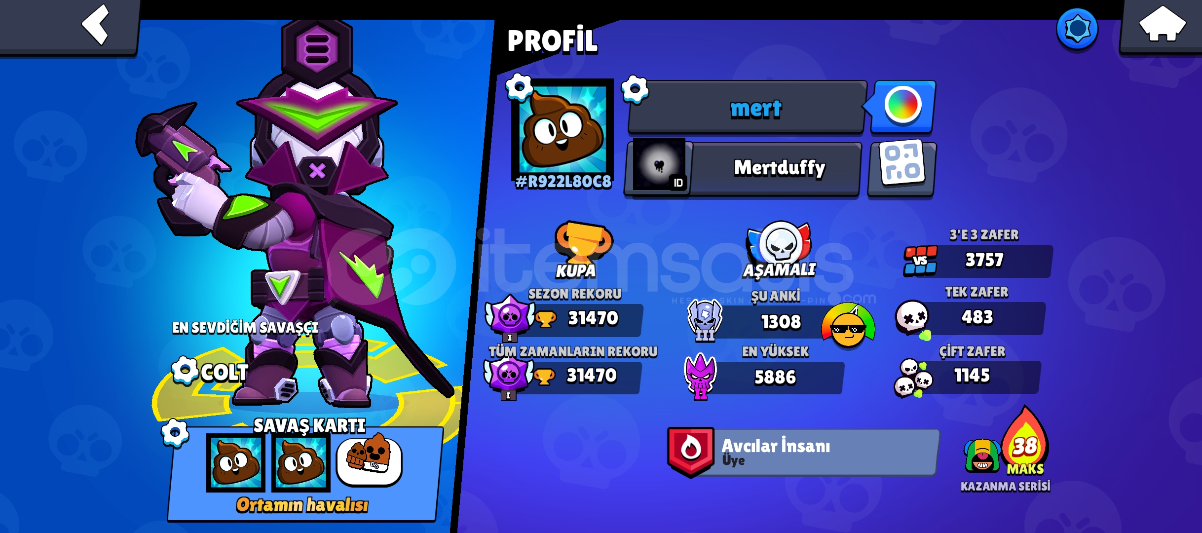 31 k dopdolu hesap bi kere brawl pass açılmıştır 31 k dopdolu hesap bi kere brawl pass açılmıştır