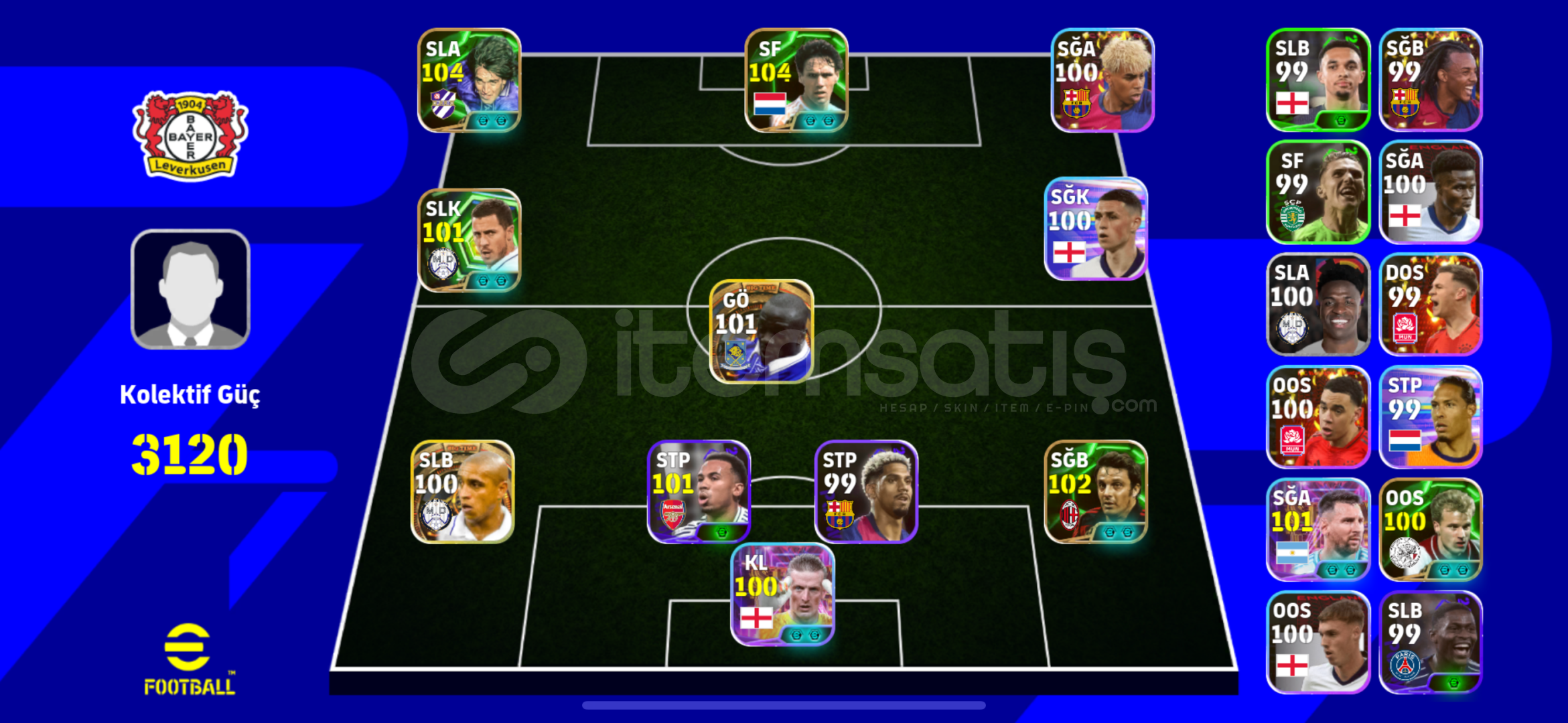 3120 KOLEKTİF GÜÇLÜ VAN BASTENLİ ROBERTO CARLOS 3120 KOLEKTİF GÜÇLÜ VAN BASTENLİ ROBERTO CARLOS