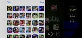 3155+ nadir kartlı oyunculu hesap