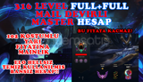 BU FİYATA KAÇMAZ!! 316 LEVEL MASTER HESAP 