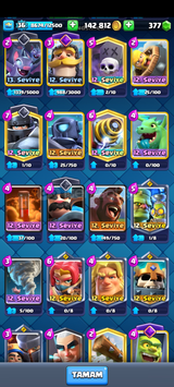 3160 KUPA CLASH ROYALE HESAP