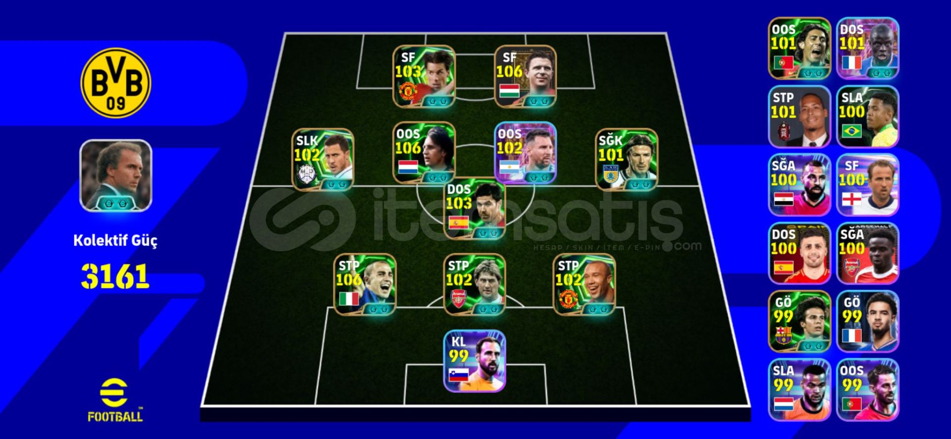 ⭐TEK BAĞ 3161 KG 106 CRUYFFLI EFSANE HESAP⭐ ⭐TEK BAĞ 3161 KG 106 CRUYFFLI EFSANE HESAP⭐