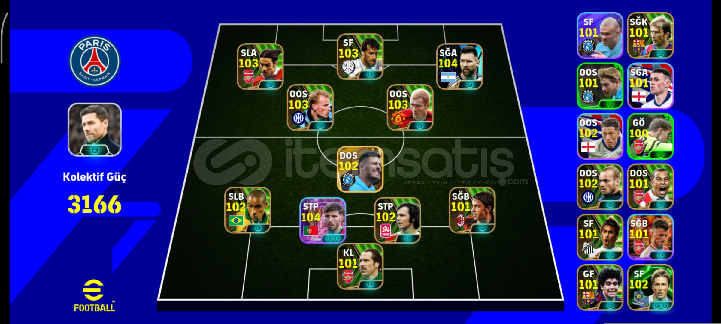 3166 klktf güç 104 Messi 104 Ruben Dias 3166 klktf güç 104 Messi 104 Ruben Dias