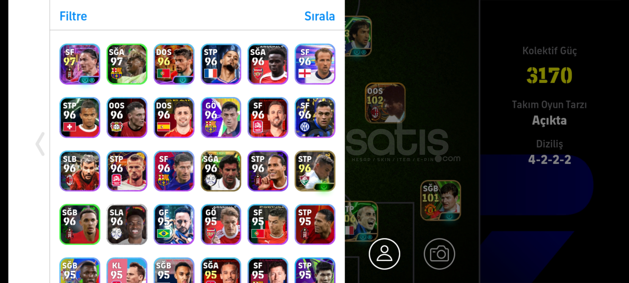 3170 KG 105 pirlo 102 casillas bombaa hesap 3170 KG 105 pirlo 102 casillas bombaa hesap