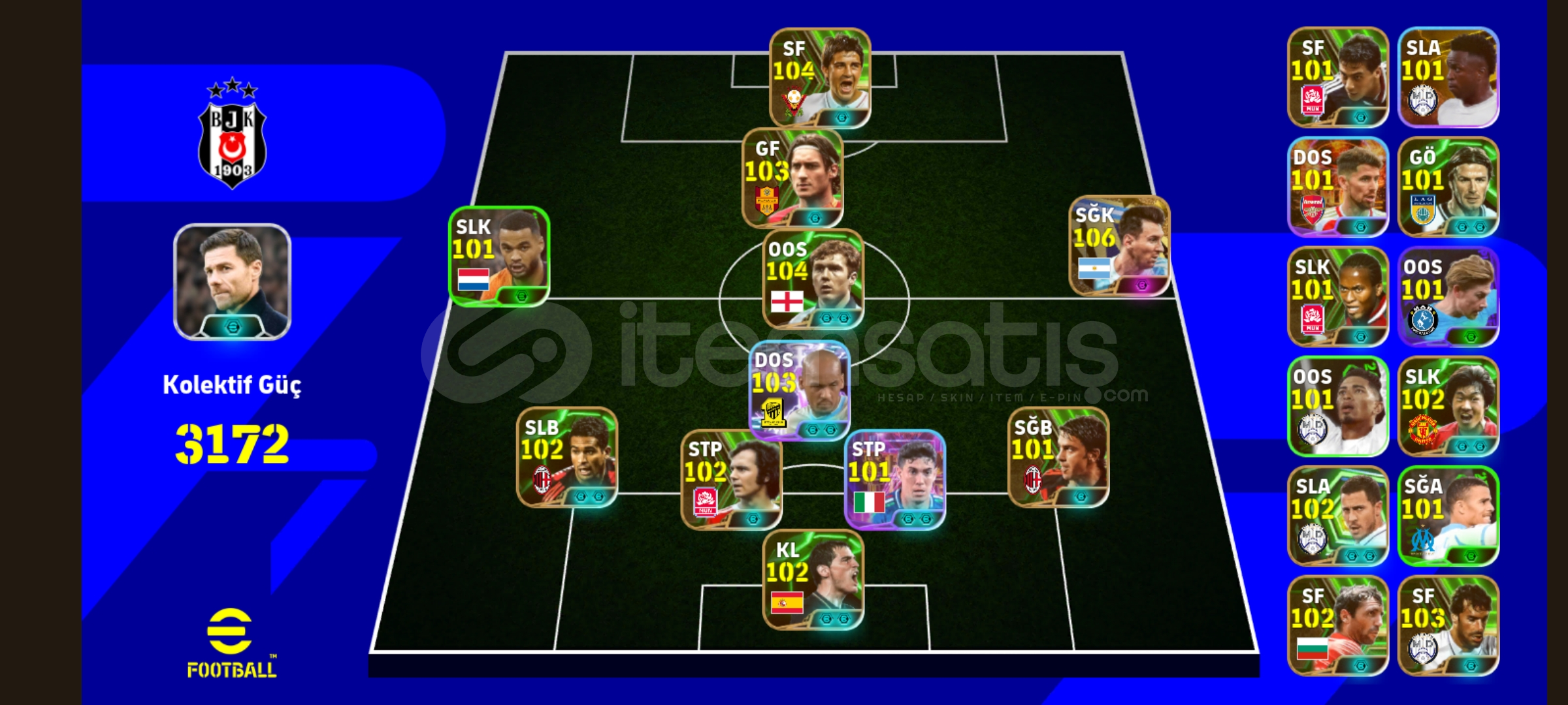 3172 Kolektif güç 106 Messi 104 Villa  3172 Kolektif güç 106 Messi 104 Villa