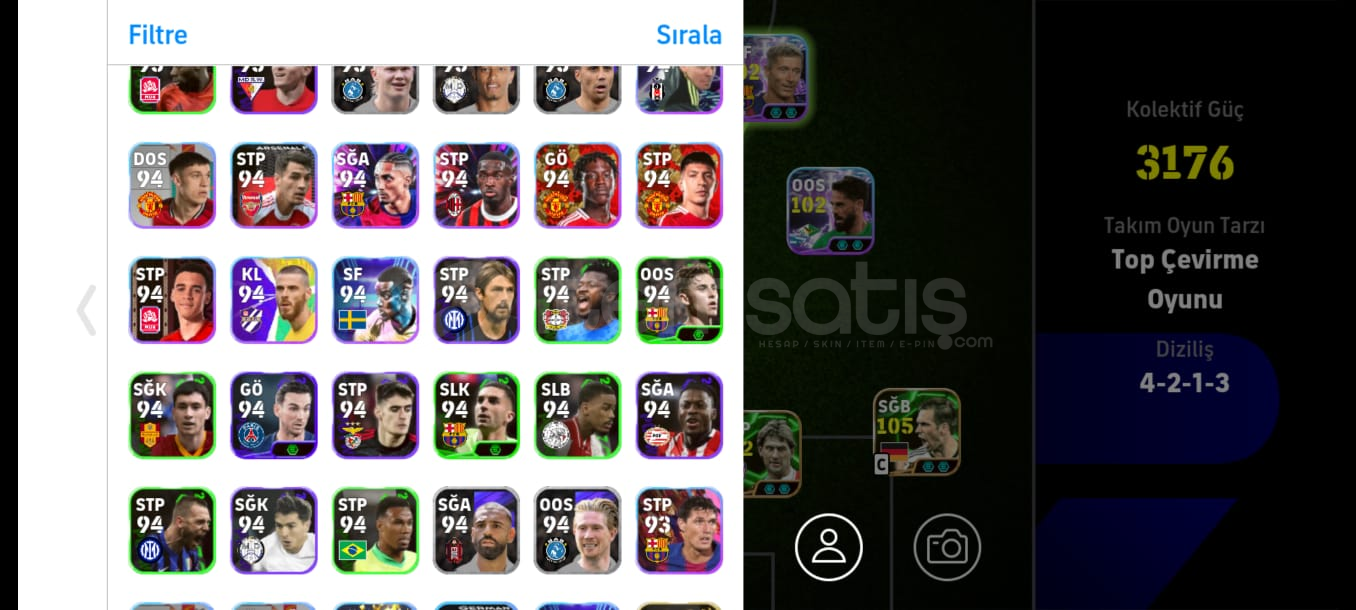 3176 kgli dolu hesap klasman 1 sıralamalı