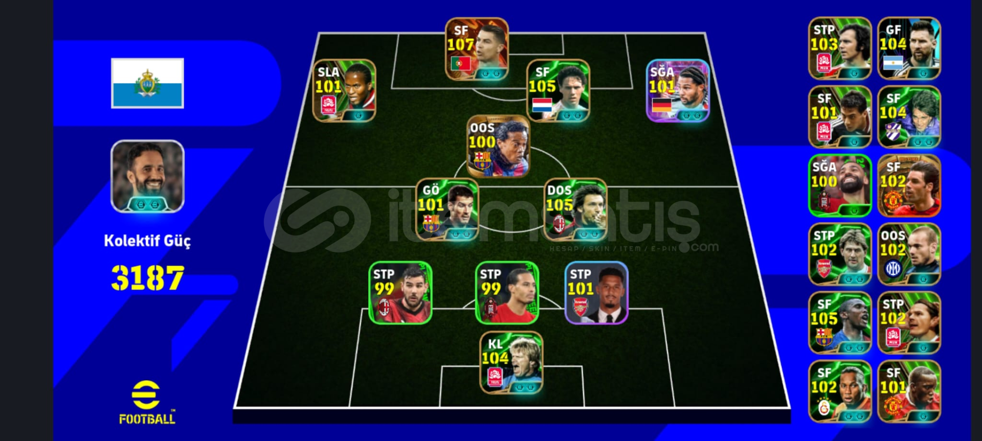 3188 kolektif güçlü hesap 107 ronaldo