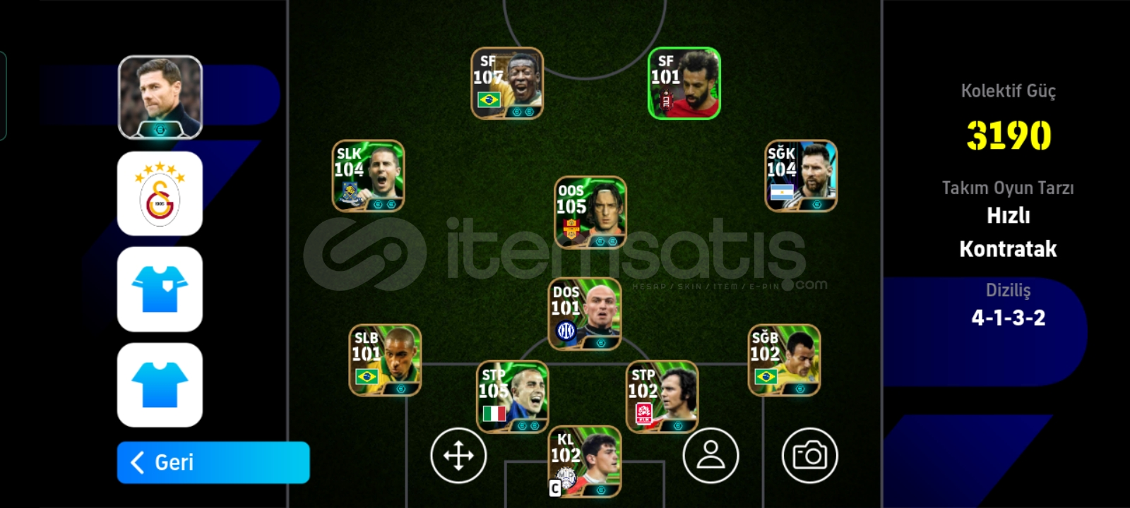 ⚡3190 Kolektif güç ⭐107 Pele'Li hesap  ⚡3190 Kolektif güç ⭐107 Pele'Li hesap