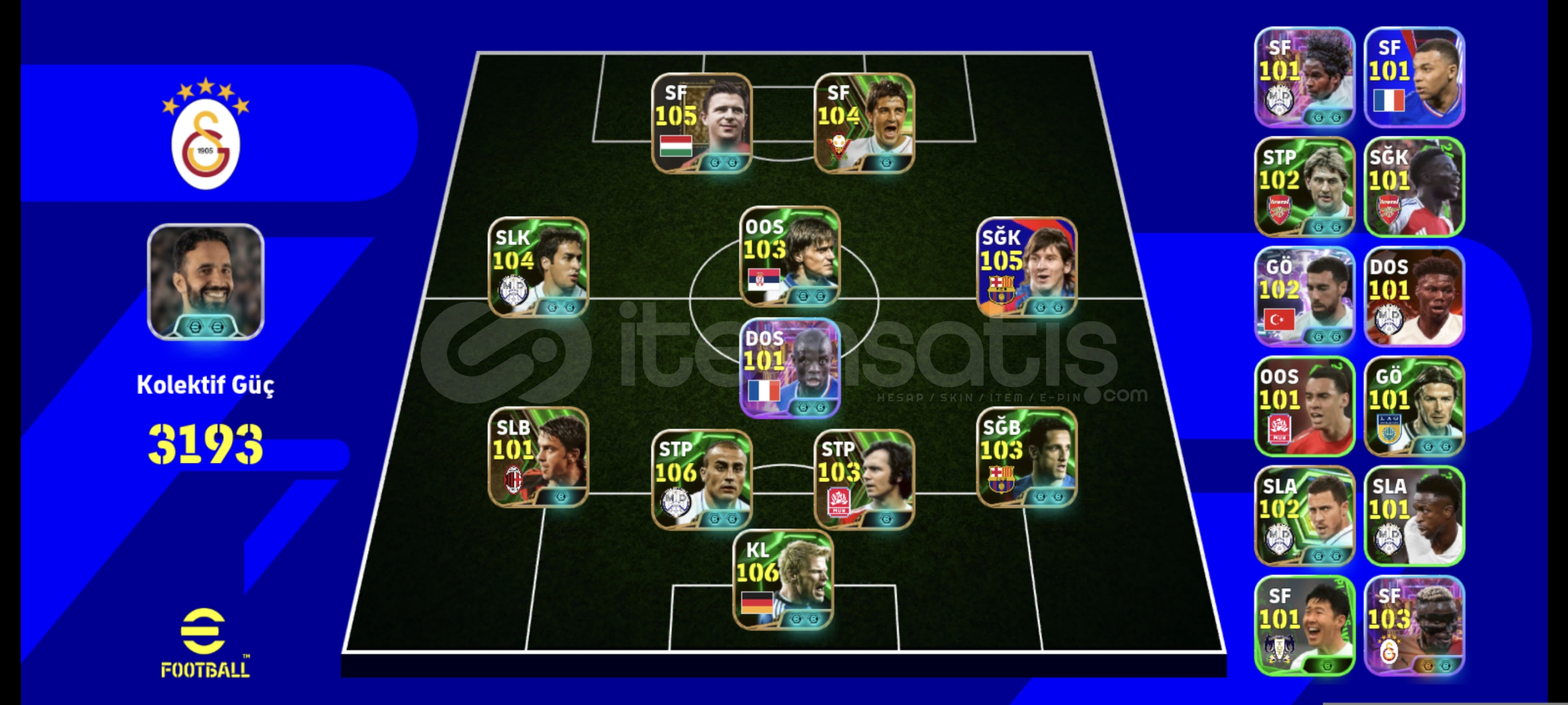 3193KG 3 TANE 106 KART+105 MESSI 3193KG 3 TANE 106 KART+105 MESSI