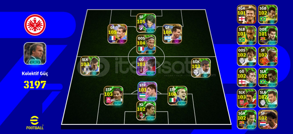 3197 destansılı hesap 106 messi 105 grizman