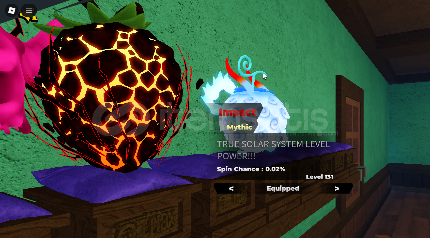 Fruit Battle Ground İMPACT + OKUCHİ li Hesap   Fruit Battle Ground İMPACT + OKUCHİ li Hesap