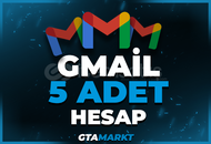 ⭐5X GMAİL - YÜKSEK KALİTE - HIZLI TESLİMAT⭐
