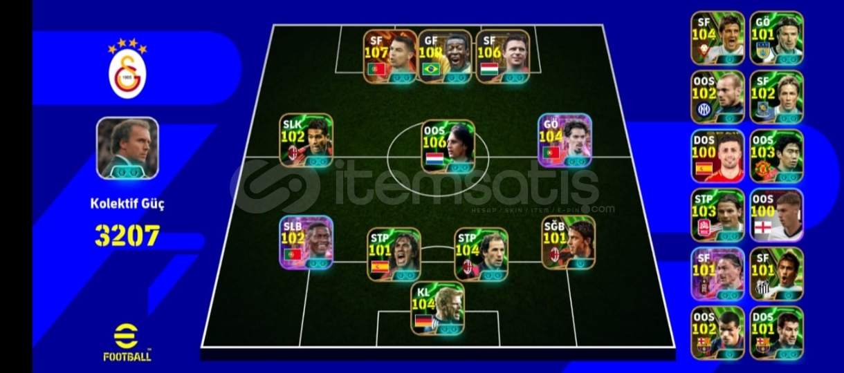 3207 KG 108 PELE 107 RONALDO 106 PUSKAS  3207 KG 108 PELE 107 RONALDO 106 PUSKAS