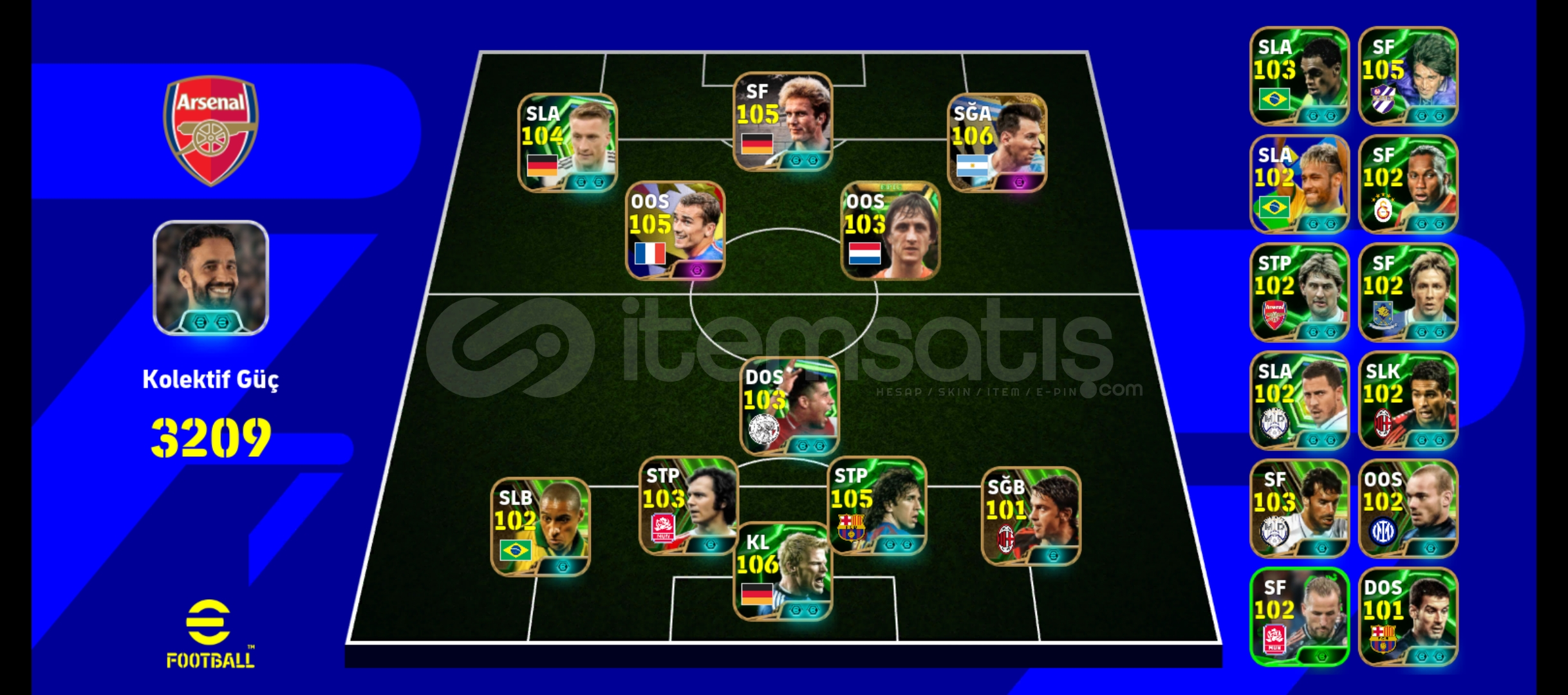 3210 105 RUMMENİGE 104 REUS 106 MESSİ 3210 105 RUMMENİGE 104 REUS 106 MESSİ