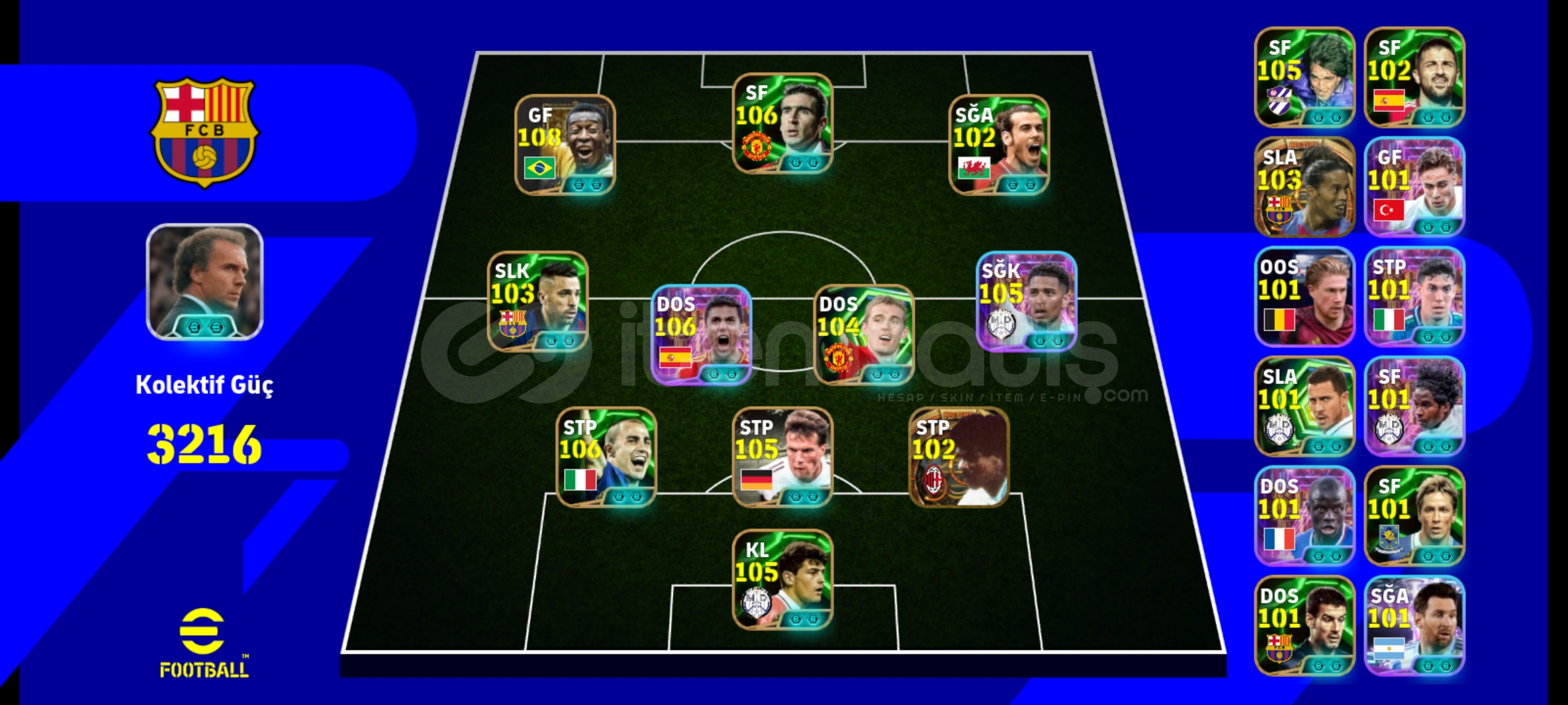 3216 KG ! 108 PELE , 106 RODRI 3216 KG ! 108 PELE , 106 RODRI