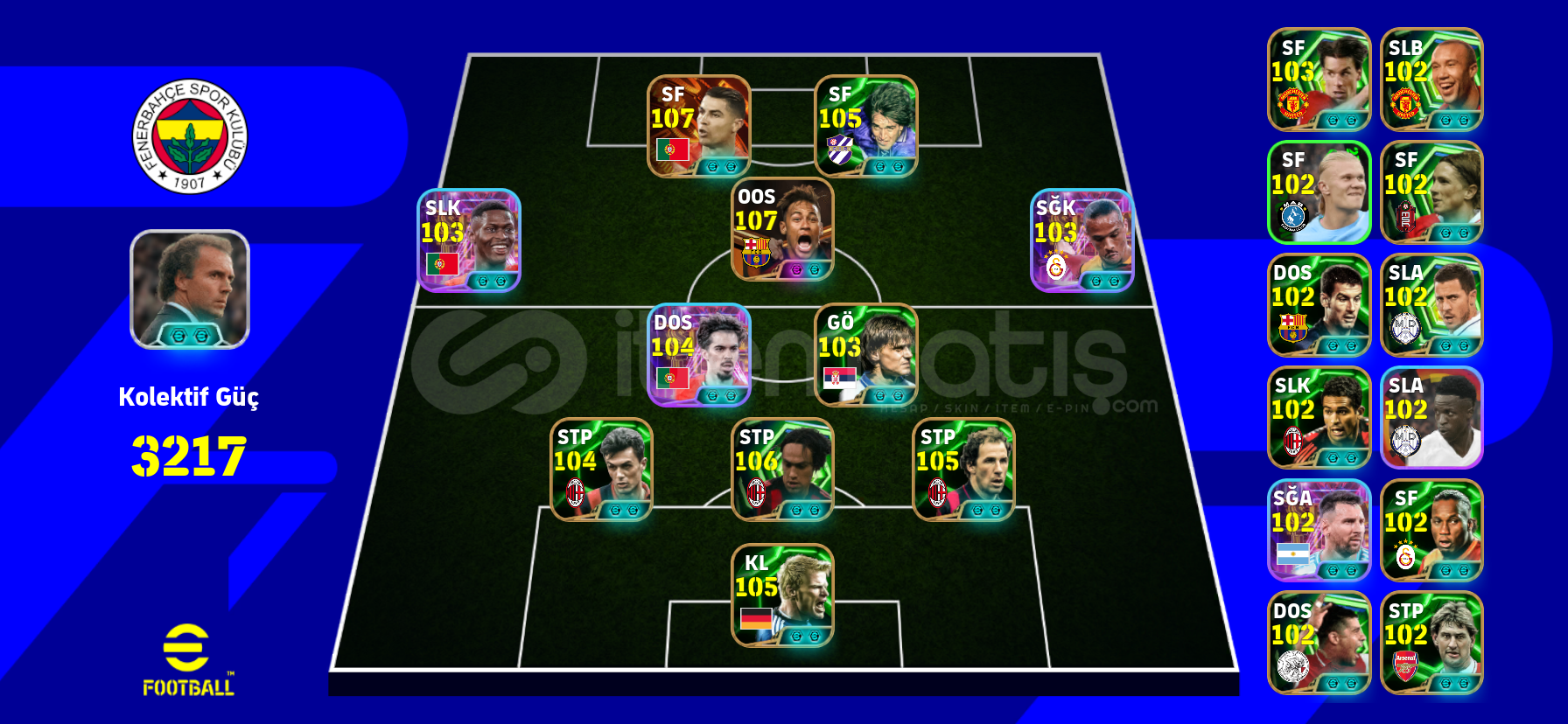 3217 kg 107 ronaldo 107 neymar 106 nesta 1 bağ 3217 kg 107 ronaldo 107 neymar 106 nesta 1 bağ