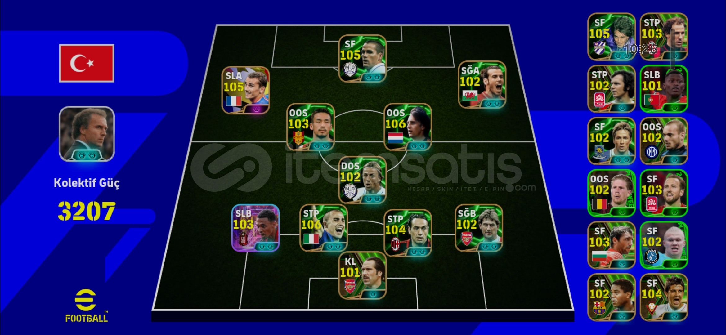 ⭐3211Kg⭐Bombacı Bale⭐107 Cruyff⭐105 Owen ⭐3211Kg⭐Bombacı Bale⭐107 Cruyff⭐105 Owen