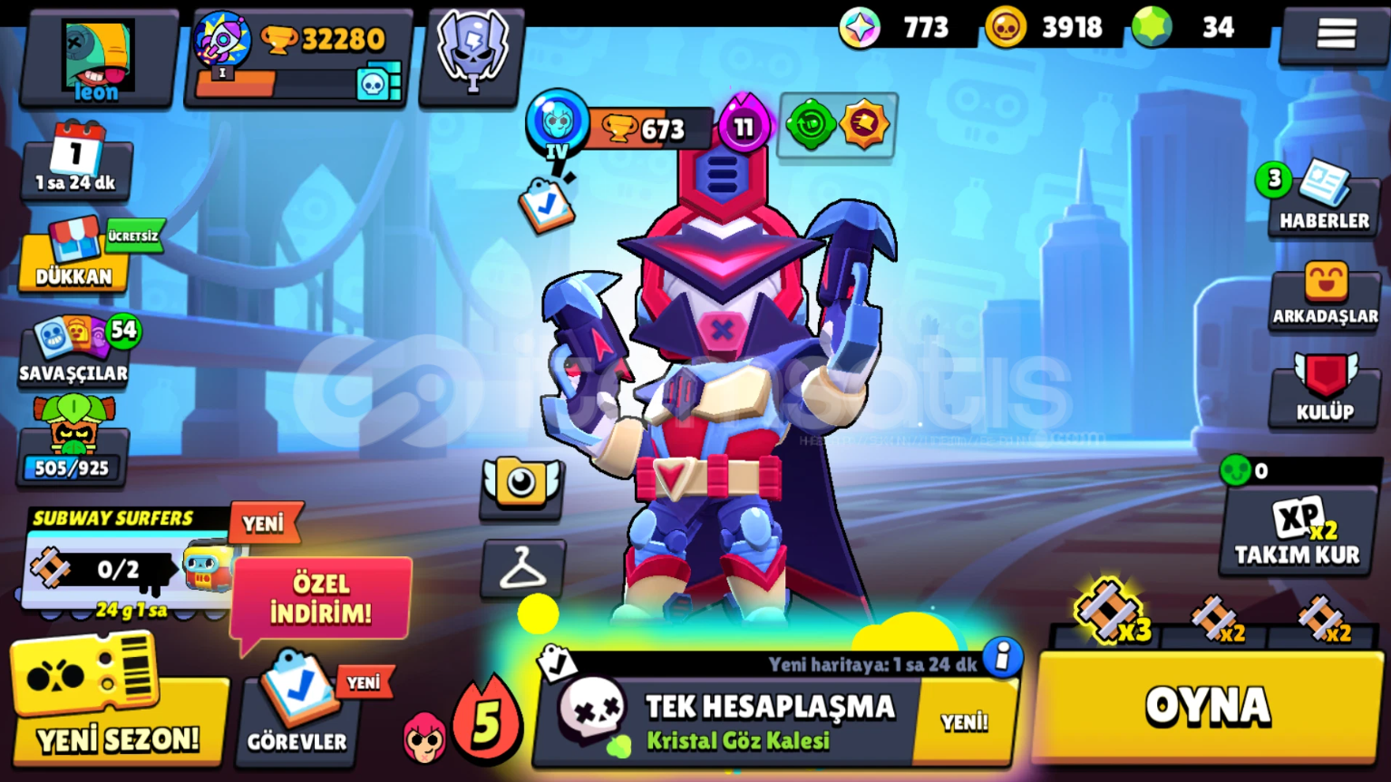 ⭐32.263Kupa Brawl Stars Hesabı 64Karakter⭐ ⭐32.263Kupa Brawl Stars Hesabı 64Karakter⭐