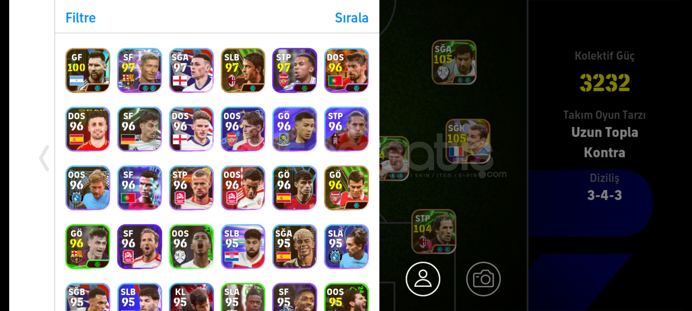⭐3232 PES HESABI 106RONALDİNHO 105DROGBA⭐ ⭐3232 PES HESABI 106RONALDİNHO 105DROGBA⭐