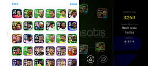 3260KG 107 CR7 108 MESSİ 4 BOMBACI FORVETLER