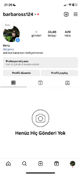 33k takipçili Instagram hesabı 