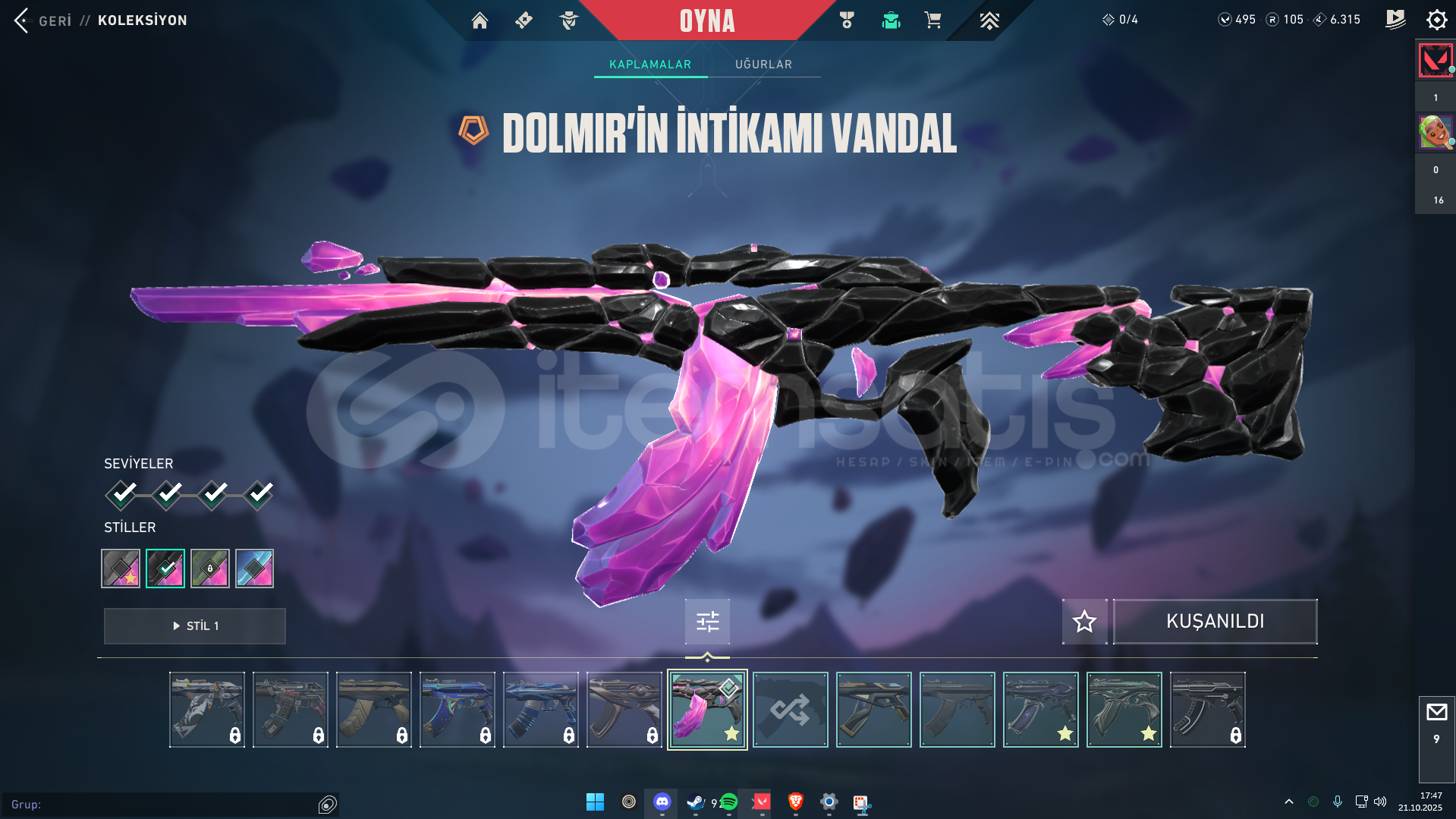 33K VP YATIRILMIŞ VE LOL 235Lvl 113 SKİN 33K VP YATIRILMIŞ VE LOL 235Lvl 113 SKİN