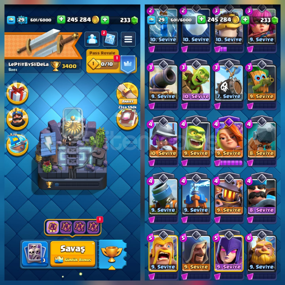 3400Kupa 72Kart 1Evrim 8İfade 3400Kupa 72Kart 1Evrim 8İfade