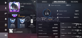 340Level Yüksek KD Legend Hesap!