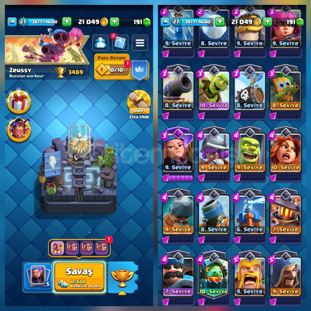 3489Kupa 71Kart 1Evrim 10İfade 2Kule İsimHakkı 3489Kupa 71Kart 1Evrim 10İfade 2Kule İsimHakkı