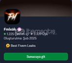 3.4K ÜYELİ AKTİF FİVEM KİTLELİ SUNUCUDA REKLAM